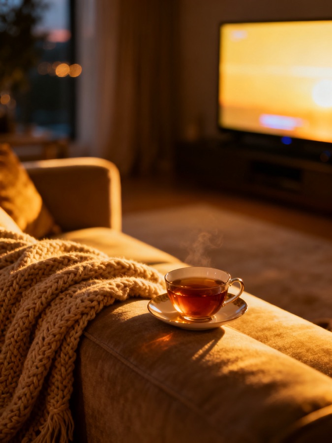 Карта желаний на осень: Вечер с сериалом и чаем