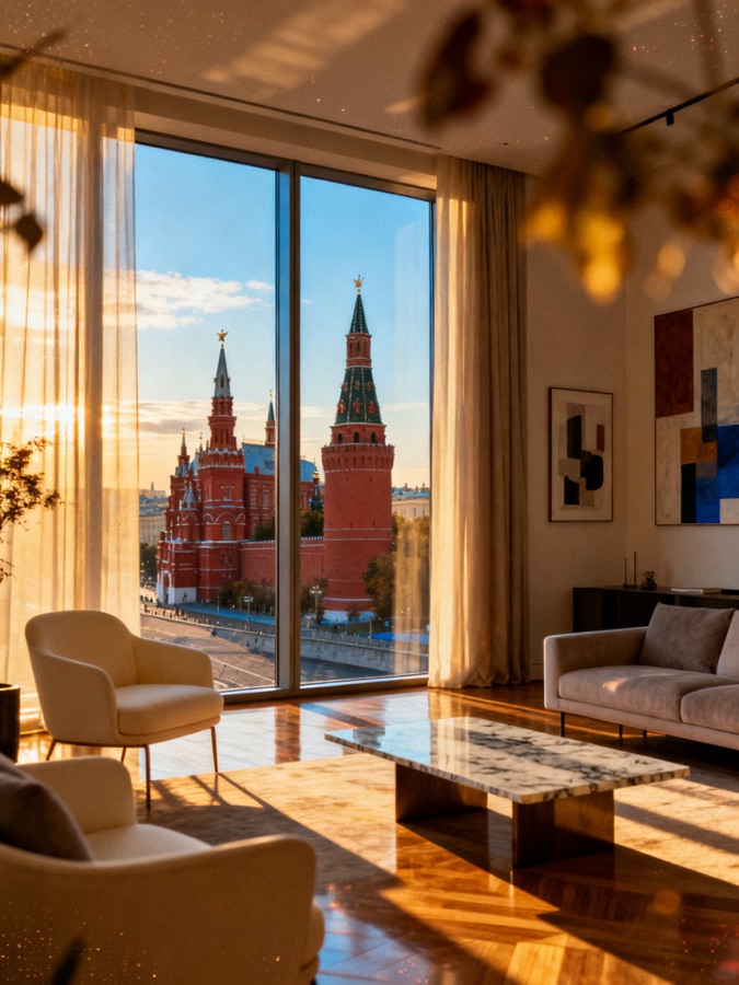 Картинка для карты желаний: Квартира в центре города · Москва