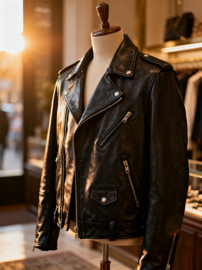 Картинка для карты желаний: Saint Laurent · Кожаная куртка